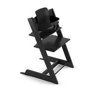 Trona Tripp Trapp de Stokke con Baby Set, Negro - Silla ajustable y evolutiva para niños y adultos - Ergonómica & diseño atemporal, Black, 6.47 kilograms, 1.0 Conteo