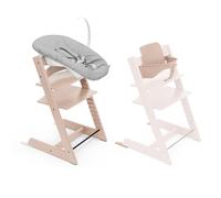 Trona Tripp Trapp de Stokke, Serene Pink (Incluye Silla + Baby Set 2) con Newborn Set - Diseño Seguro, Ajustable y Ergonómico
