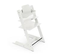 Trona Tripp Trapp de Stokke, White - Incluye Silla + Baby Set 2 para Niños de 6 a 36 Meses - Ajustable, Ergonómica y Fácil de Limpiar