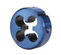Troquel de rosca métrica de mano izquierda, troquel de roscado redondo con revestimiento nano azul, herramienta de roscado for trabajo de metal M3 a M18(M8x1)