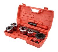 Troquel de Roscado, Bisagras de Tubería Ligera Máquina de Roscado Manual Juego de Troquelado de Grifo Troqueles, 2 de Hierro Fundido 2 a 1 1 Kit de Roscado de Tubería de(Tipo 62B cuatro cabezas)