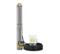 TROTEC Bomba para pozo profundo TDP 5500 E, Capacidad de bombeo: 6000 l/h, Profundidad máxima de inmersión: 20 m, Carcasa De Acero Inoxidable, IP68