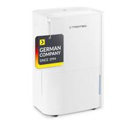 TROTEC Deshumidificador eléctrico TTK 54 E, 18L/24h, Filtro de Aire, Secado de Ropa, 430 W, Indicador LED, Depósito 3L, Portátil, Ruedas, Blanco