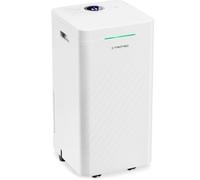 TROTEC Deshumidificador y purificador de aire de diseño TTK 27 HEPA, 12 L/día, Filtro HEPA con 95% de Efectividad, Pantalla LED, 2 en 1, Reinicio Automático, Función Secado de Ropa
