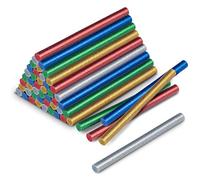 TROTEC Juego de barras de pegamento termofusible brillante, 50 Unidades (Ø 11 mm) - Para pegar y decorar madera, plástico, textiles, cartón, papel, cerámica, cuero, corcho, vidrio y metal