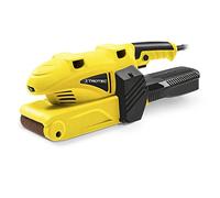 TROTEC Lijadora de banda PBSS 10-600 Lijadora electrónica de banda (600 W, papel de lija: 75 x 457 mm, in aja de recogida de polvo y el adaptador para una aspiradora externa)