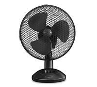 TROTEC Ventilador de Mesa TVE 8, 30 W, Oscilación Automática de 90°, 2 Velocidades de Ventilación, Pie de Apoyo Estable y Antideslizante, Portátil, Silencioso, Oficina, Hogar, Negro