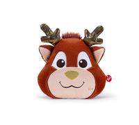 Trudi Cojín navideño Reno Almohadas Decorativas de Felpa con decoración de Animales, Regalo de cumpleaños. | 38x33x7cm tamaño M | Pillows | Modelo 28099