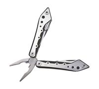 True - Multiherramienta 10 en 1 con acero inoxidable, incluye destornilladores, alicates, cuchillo, tijeras y estuche