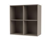 Montana Estante SHOW 69.6x69.6 cm. riel de suspensión incluido 141-Truffle