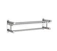 Truos stante de Almacenamiento para Baño Mueble Organizador de Acero Inoxidable con Repisa para Jabones y Tazas Estructura Metálica Robusta Diseño Moderno, 60cm