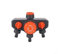 Trurovem Temporizador de agua automático con 3 salidas, controlador de riego de jardín con válvulas independientes para un sistema eficiente de aspersores de césped, desviador de manguera programable