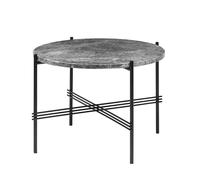 TS Mesa de Centro Redonda Ø55 Mármol Emperador Negro/ Gris