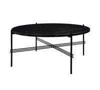TS Mesa de Centro Redonda Ø80 Negro/ Mármol Marquina Negro