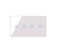 Tsadeer Wifi Smart Wall Light Switch 10A Glass Touch Panel Wireless Interuptor 4 Gang Wireless ()