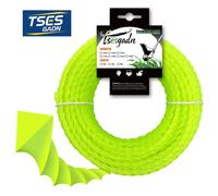 TSES NUEVO Hilo de nailon trenzado de alta resistencia para desbrozadora, 20m*2.0mm~3.5mm, de larga duración 3.0mm 20m 65ft