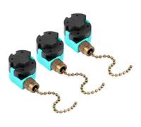Tskcvy Paquete de 3 Interruptores de Ventilador de Techo 3 Velocidades 4 Cables Oreja ZE-268S6 Interruptor de Cadena de TraccióN del Ventilador Control de Velocidad de Repuesto