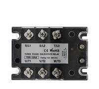 TSR SSR-10AA 25A 40A 60A 80A trifásico SSR relé de estado sólido AC Control 480V 70-280V entrada radiador aluminio disipador calor 1 Uds