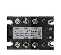 TSR SSR-10DA SSR-40DA SSR 25A 60A 80A 100A Trifásico Relé de estado sólido DC Control AC 480V 5-32V Entrada Disipador calor aluminio(Motor With Bracket)