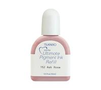 Tsukineko Ultimate Pigment Almohadilla de Tinta Recambio 15 ml - para VersaColor Ash Rose (Rosa) - Scrapbooking Materiales para Estampación y Embossing