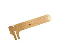 TTETTZ Calibrador Vernier Deslizante Miniatura de Latón Retro Resistente Y Portátil con Regla Milimétrica Y Pulgadas Práctica Adecuado para Medir de, 8cm