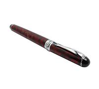TTETTZ Estilográfica Jinhao X750 Bolígrafo Escritura con M Diseño Equilibrado Suave Al Trazar Conversor para Recarga Adecuado Par, Rojo