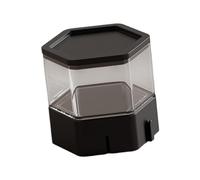 TTETTZ Vitrina Transparente Caja Expositora Organizador Cubo Soporte Función Antipolvo Fácil Montaje Apta para Coleccionistas Exhibición Decoración de, Blanco, Estilo Corto
