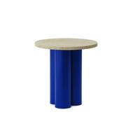 Tu Mesa Auxiliar Azul/ Travertino Claro
