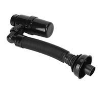 Tubería de desagüe para lavabo, negra - Tubería de desagüe con bloqueo Tubería de desagüe de plástico para fregadero con interfaz universal para baño para peluquería