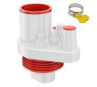 Tubería de drenaje del fregadero de la cocina - manguera corrugada de 10x11 cm, adaptador de duradero, conector universal de salida de aguas residuales | Kit de plomería de alcantarillado par