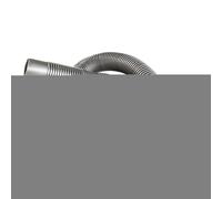 Tubería de drenaje, tubo de tubería de drenaje, conector de manguera de fregadero, diseño de ahorro de espacio, construcción lista para la clima, 120x7x5cm, ideal para conectar fregaderos o sistemas d