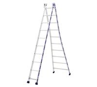 Tubesca - Escala transformable 2 Planos 8+8 escalones Altos. Acceso máximo 4,94 m - Platinium