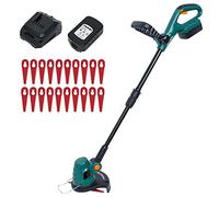 Tubiaz Cortacésped con batería, Juego de cortabordes de césped con batería de 20 V/2,0 Ah, Carga rápida 8000 RPM, cortacésped de 23 cm de Ancho de Corte, cortacésped de jardín