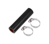 tubo admisión motor Manguera de silicona recta 100 mm de largo | 10mm 12mm 13mm 14mm 16mm 18mm 20mm ID tubo intercooler acoplador de coche(12mm ID Black)