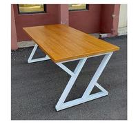 Tubo cuadrado de hierro resistente for mesa centro(White,120x50x72cm)