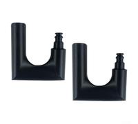 Tubo de agua al aire libre, colgador de manguera de jardín, organizador de almacenamiento de montaje en pared de plástico, para manguera de piscina, anti para jardín (negro)