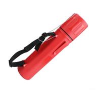 Tubo de almacenamiento de varilla de soldadura de 14 pulgadas, recipiente de plástico resistente con junta tórica para electrodos MMA de 10 libras, soporte rojo portátil para garaje