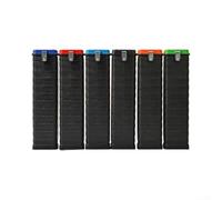 Tubo de almacenamiento para varilla de soldadura, capacidad de 4 kg, para electrodos de 300 a 350 mm, funda de PPABS con mango para uso en taller, 368 x 98 mm (tapa roja)