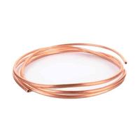 Tubo de cobre de bobina blanda, Paquete de bobinas tubo cobre rojo T2 al 99,9%, diámetro exterior 2 a 10 mm, for refrigeración por agua y aceite aire acondicionado(3mm x 0.5mm x 0.5 meter)