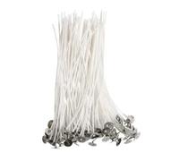 tubo de desagüe del fregadero 100 Uds Mechas For Velas Núcleo De Cera Soja Tejido Algodón For DIY Lámpara Queroseno Línea Accesorios Madera Fabricación(8 CM)