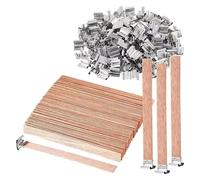 tubo de desagüe del fregadero 100 Uds Vela Perfumada Mecha De Rebanada Madera For DIY Parafina Soja For Unidireccional Hecha A Mano(12.5mmx150mm-100Pcs)