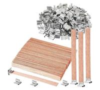 tubo de desagüe del fregadero Vela De Cera Soja Hecha A Mano, Mecha Madera, Aromaterapia DIY, Guía Elaboración Parafina Una Sola Dirección(S-50PCS)