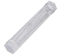 Tubo De Humo para Ahumador De Pellets, Caja De Ahumador De Pipa para Barbacoa Estable Hexagonal Portátil De Acero Inoxidable para Ahumar Alimentos A La Parrilla En Frío Y Caliente (30,6 cm * 5 cm)