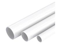 Tubo De PVC Duro Blanco De 1M, Tubos Circular De Plástico De 20/25/32/40 Mm, Utilizado For Proyectos De Bricolaje, Invernaderos Jardín, Conexión De Accesorios Tuberías, Drenaje Doméstico(40MM)