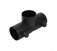 Tubo en T resistente al calor 120 °C para sistemas de ventilación de coche | Diseño de tres vías, se adapta a tubos de 60 mm y 75 mm, ideal para sistemas de calefacción, conductos de aire flexibles en