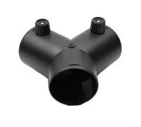 Tubo en T resistente al calor de 120 °C para sistemas de ventilación de | Diseño de tres vías, se adapta a tubos de 60 mm y 75 mm, ideal para sistemas de calefacción, conductos de aire flexibles en