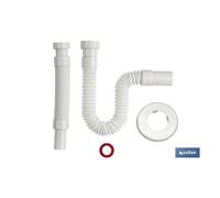Tubo flexible blanco 1 1/4 ø32-40 300-720 mm