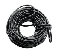 Tubo flexible de PE negro, Manguera de microgoteo for riego jardín PVC 4/7mm y 1/4 pulgada, longitudes múltiples 1m, 10m, 20m 50m(10m)