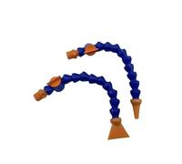 Tubo flexible para refrigerante Tubo de refrigerante Flexible 1/4 1/2 3/8 pulgadas rosca macho POM 30-60cm for máquina CNC torno(Flat-600mm,1/2")