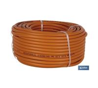 Tubo gas flexible naranja une 53539 ø8x60 m